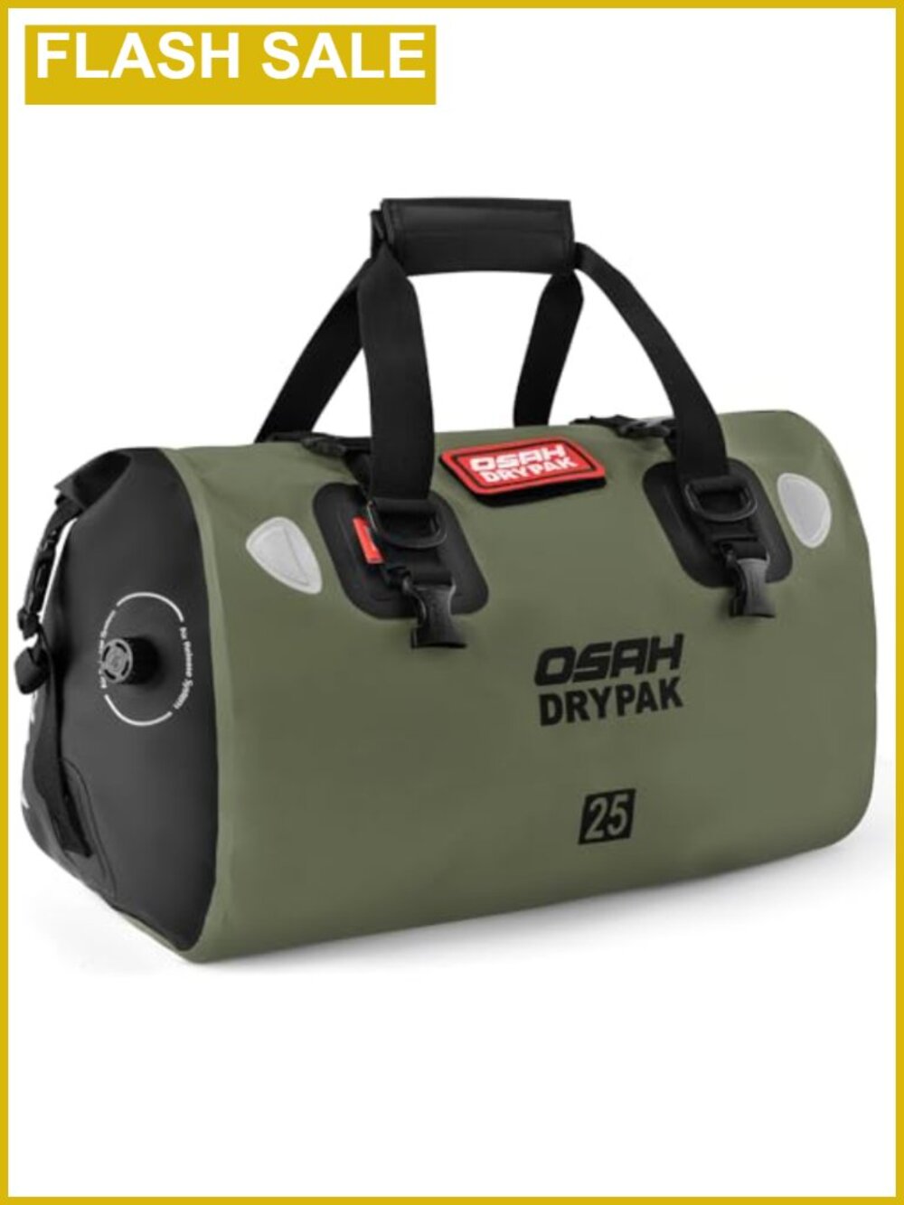 Waterproof PVC Duffel Bag Motorcycle Dry Bag Tail Bag Large Storage for Camping